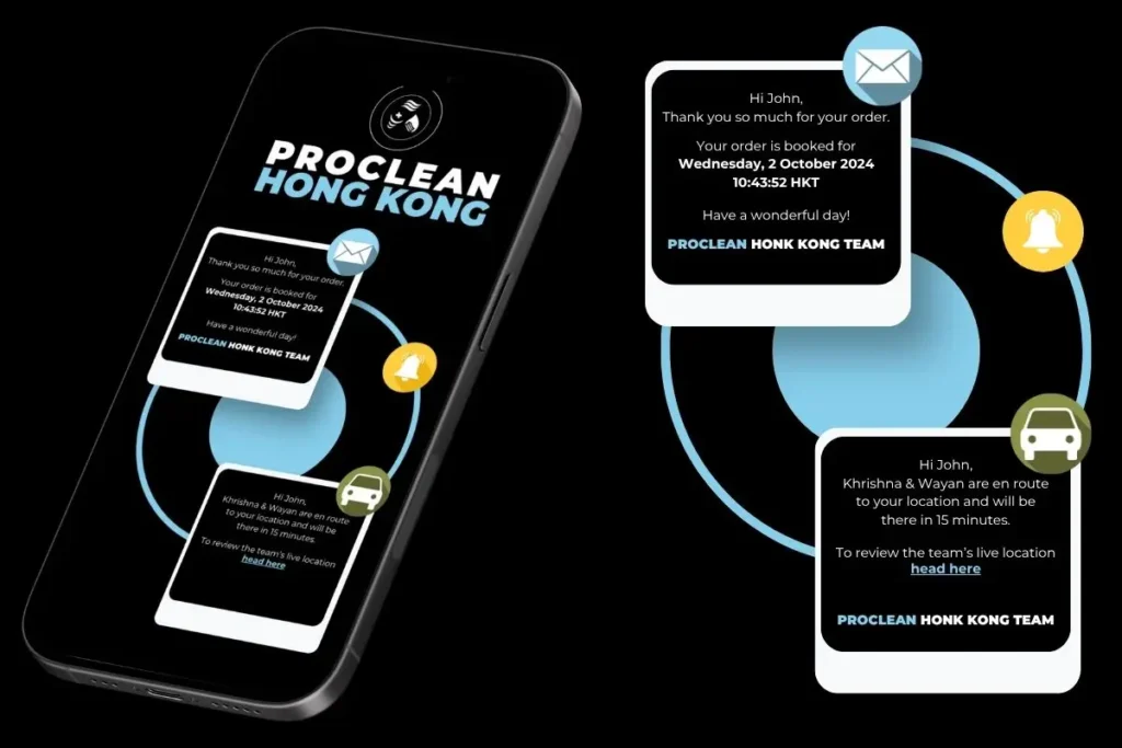 proclean home technician tracking